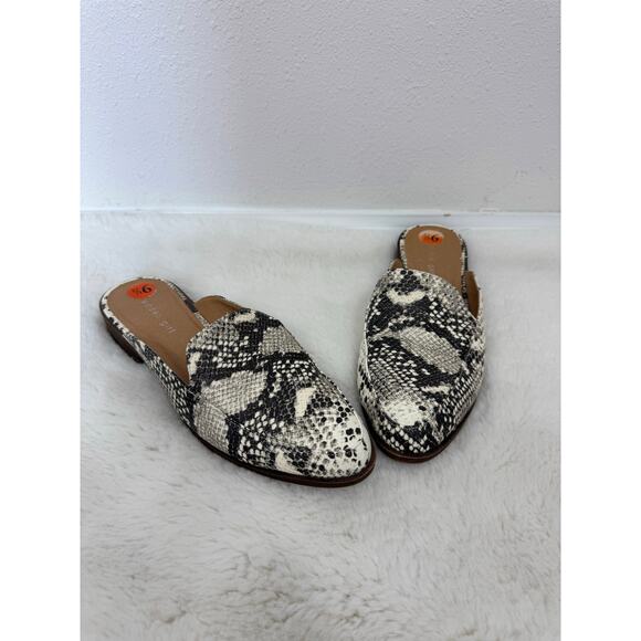 Madden Girl Snakeskin Print Mule Loafers Women’s Size 9.5 - Picture 1 of 10